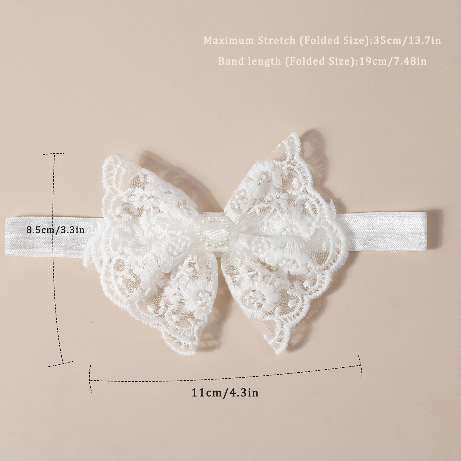 ICKEYOU baby headband easy care note suggesting hand wash for longevity