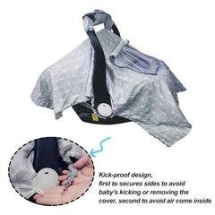 ICOPUCA car seat cover two layer windows blocks wind while staying adjustable