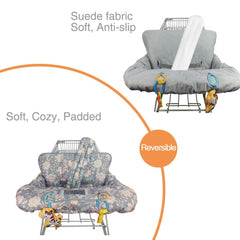 ICOPUCA cart cover cushion detail with removable one inch padding for comfort.