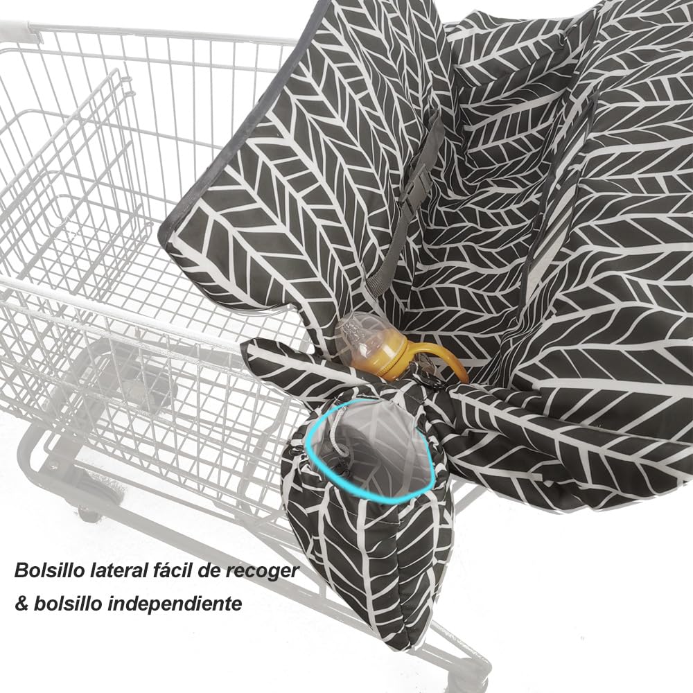 ICOPUCA cart cover with two toy loops to entertain baby during errands