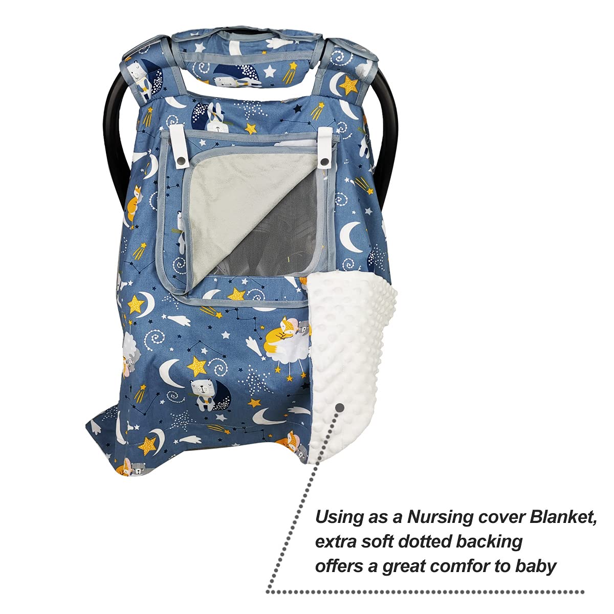 ICOPUCA machine-washable car seat cover for easy cleanup