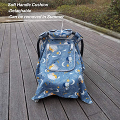 ICOPUCA nursing blanket canopy offers hands-free feeding support