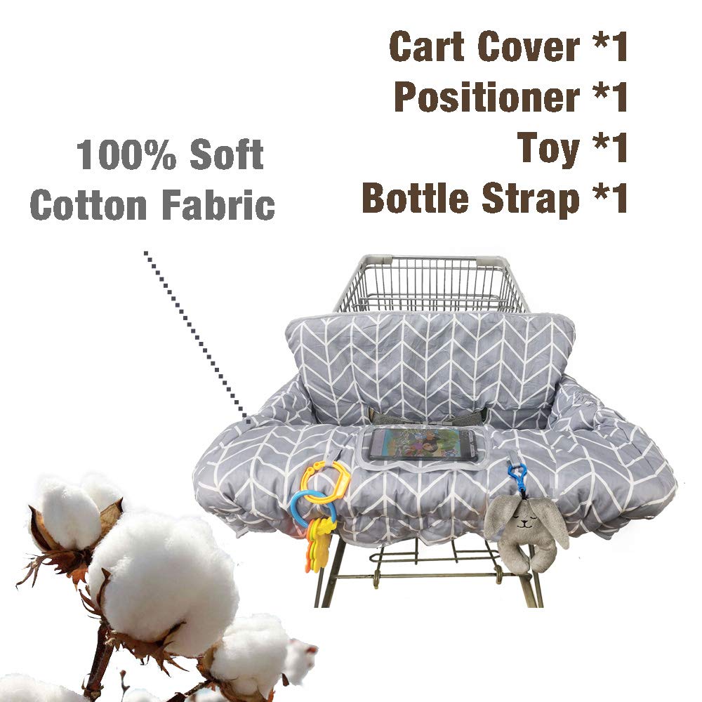 ICOPUCA cart cover with reversible suede back adds non-slip grip.