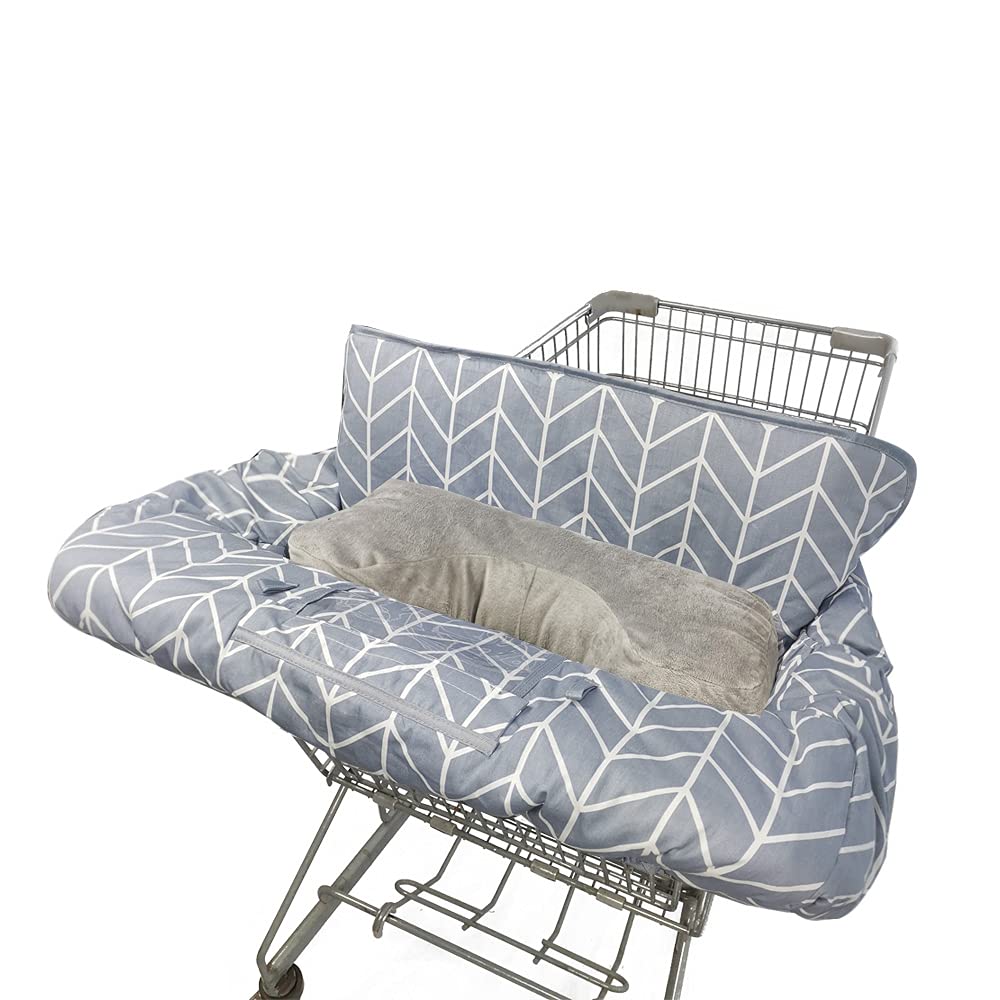 ICOPUCA shopping cart cover with soft cotton top keeps baby comfortable.