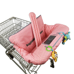 ICOPUCA shopping cart cover with universal fit keeping baby comfortable and surfaces cleaner.