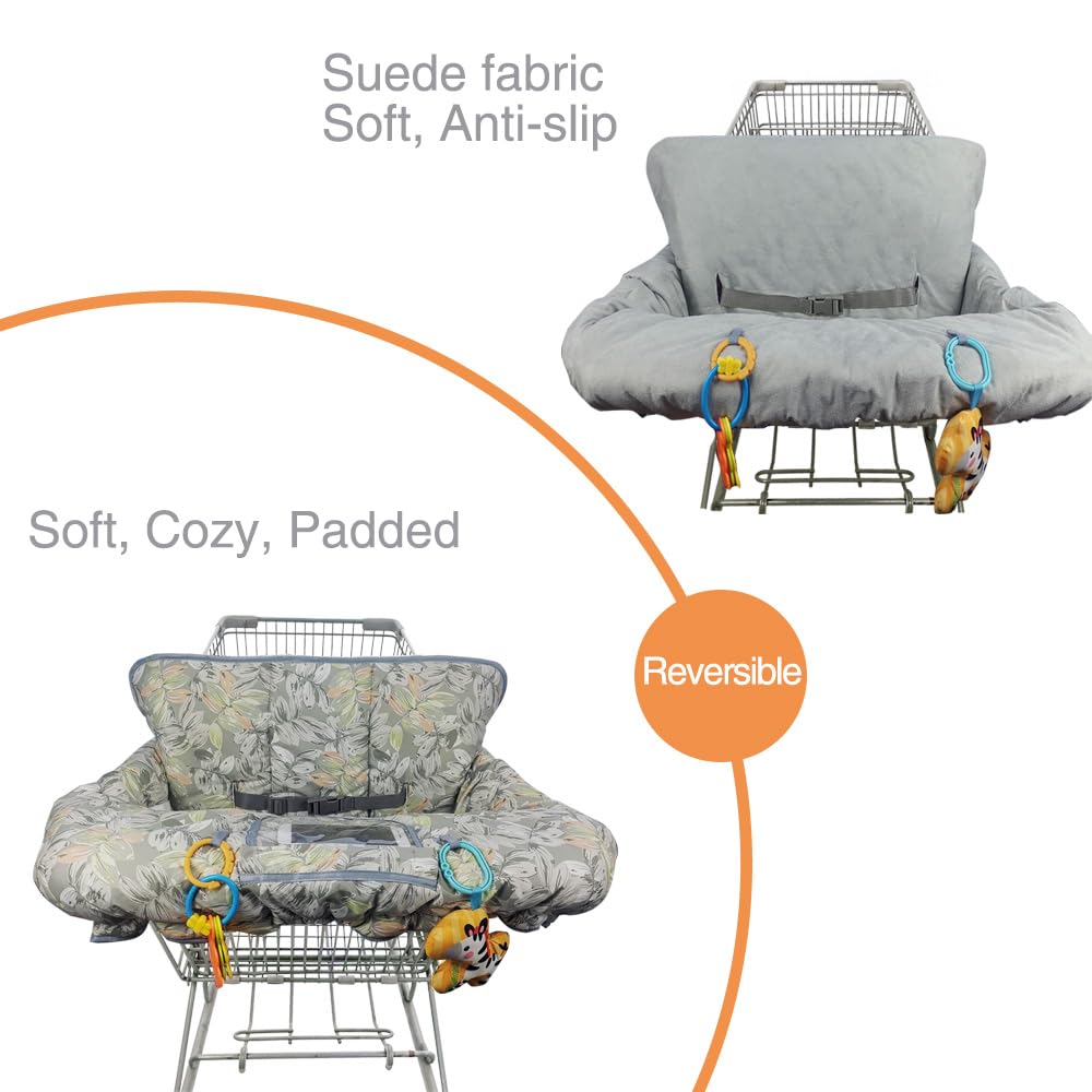 ICOPUCA soft padded cart cover adds comfort and cushioning for babies