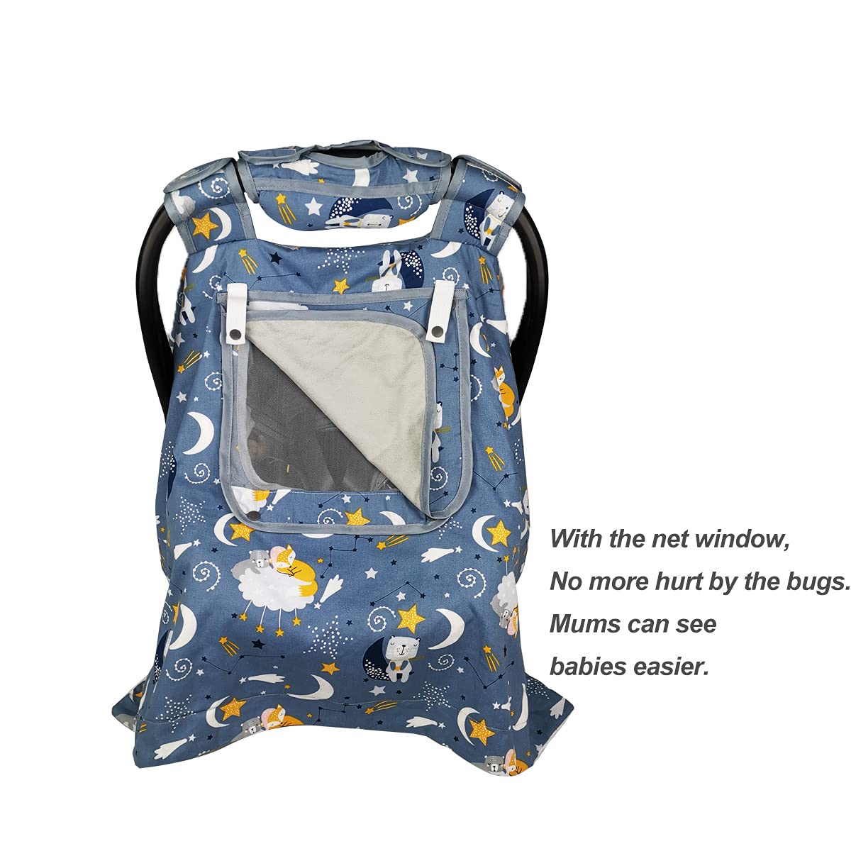 ICOPUCA stroller cover demonstrates versatile protection during on-the-go trips