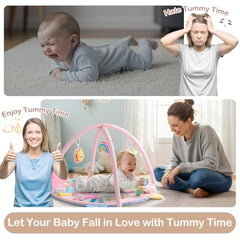 ICOSY Baby Play Gym folded storage for easy packing and travel.