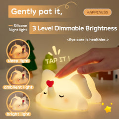 Icotoibabie BPA-free silicone elephant night light safe for kids
