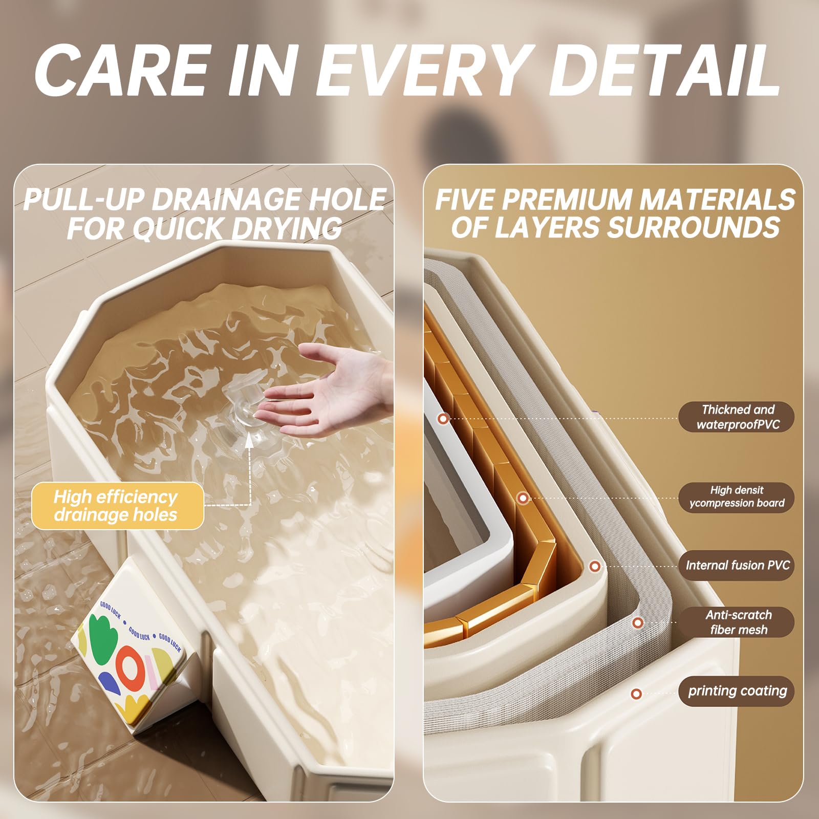 IcyByte baby foldable bathtub heat-resistant durability withstands heat and folding.