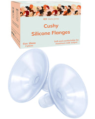 IDAHO JONES Cushy Silicone Flanges 15mm pack — soft cushion for gentle pumping.