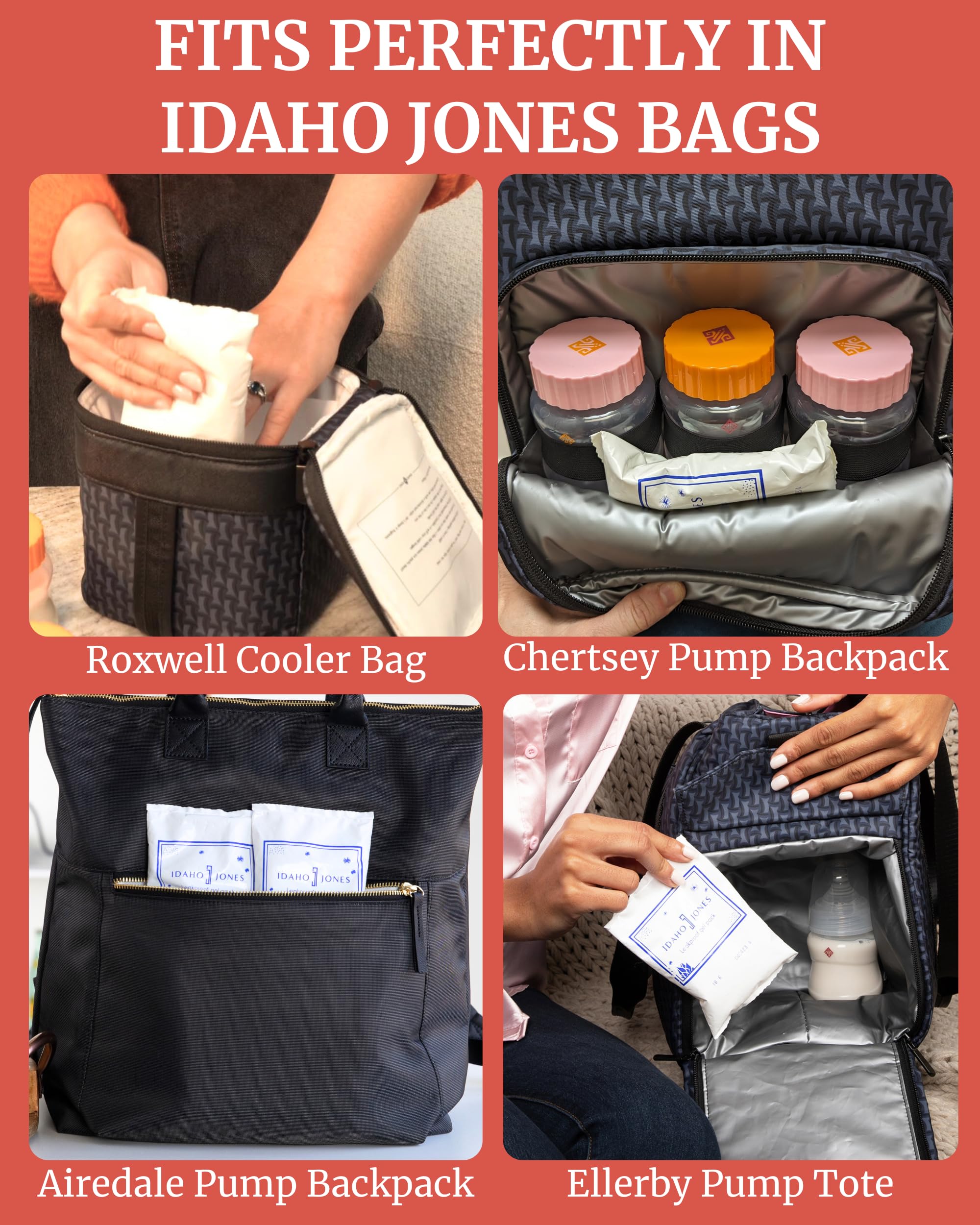 Idaho Jones Ice Pack breastmilk compatibility aids pumping moms on trips.