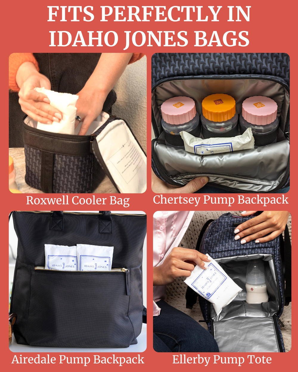 Idaho Jones Ice Pack breastmilk compatibility aids pumping moms on trips.