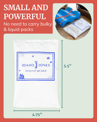 Idaho Jones Ice Pack leak-proof construction supports camping trips.