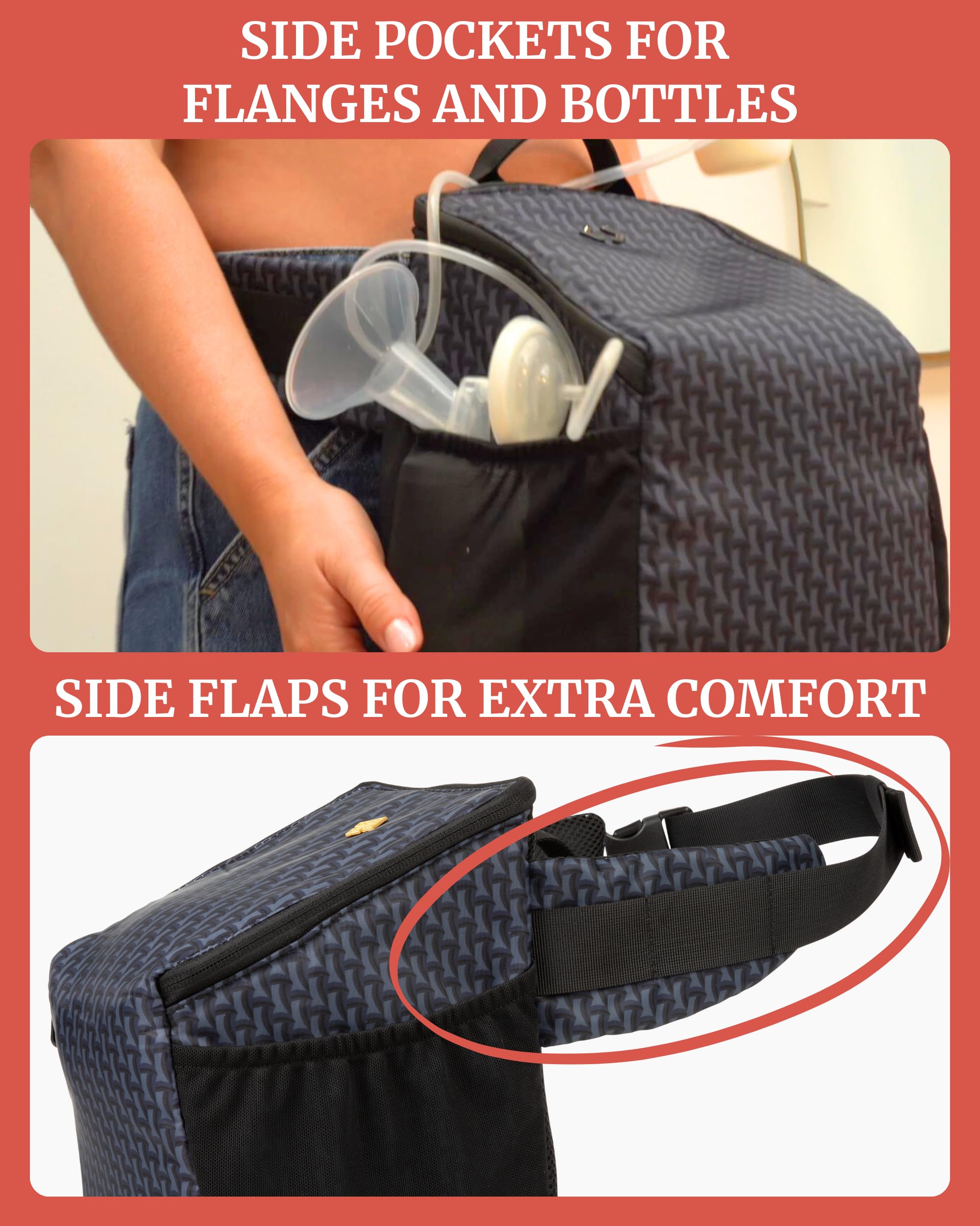 IDAHO JONES Pump-A-Porter enables hands-free pumping for multitasking.
