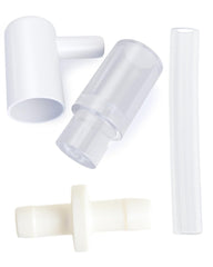 idaho jones tubing adapter setup converts wearable pumps into collection cups for on-the-go pumping