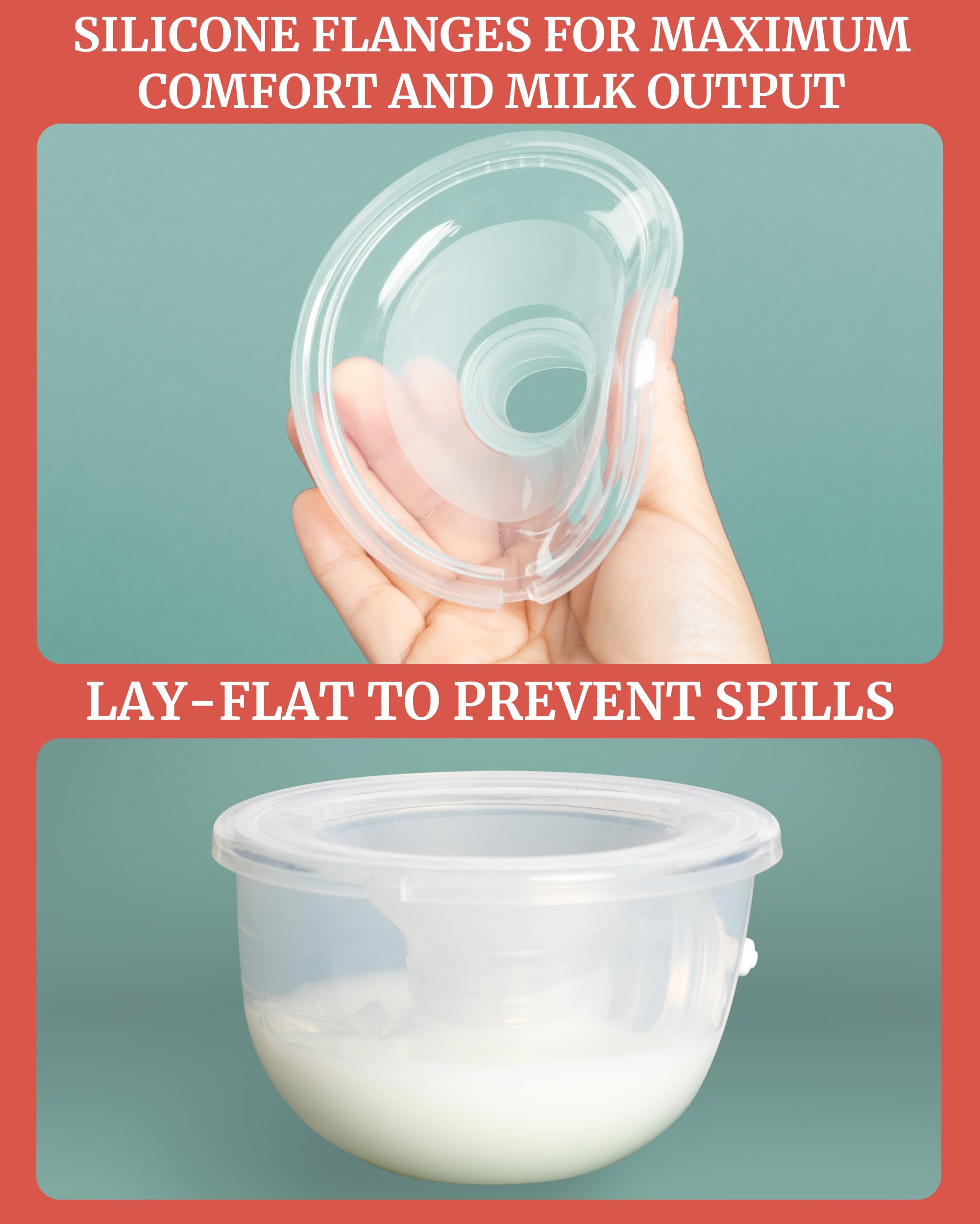 IDAHO JONES wearable cups with 27mm option for customizable comfort during pumping