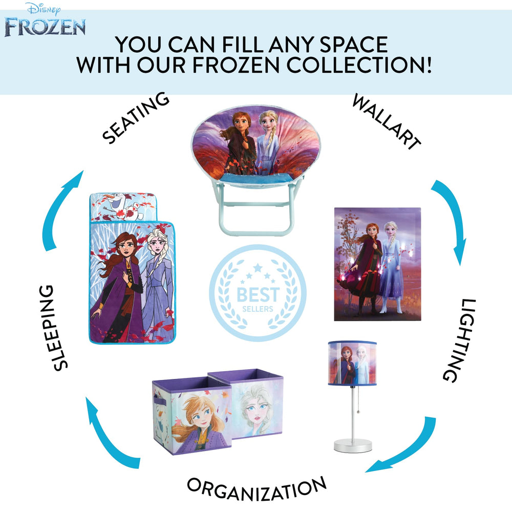 Idea Nuova Frozen 2 pop-up hamper measures 21.5 inches high.