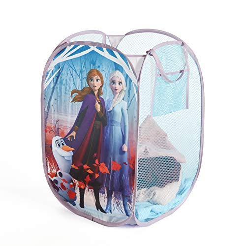 Idea Nuova Frozen 2 pop-up hamper in kid rooms for tidy storage.