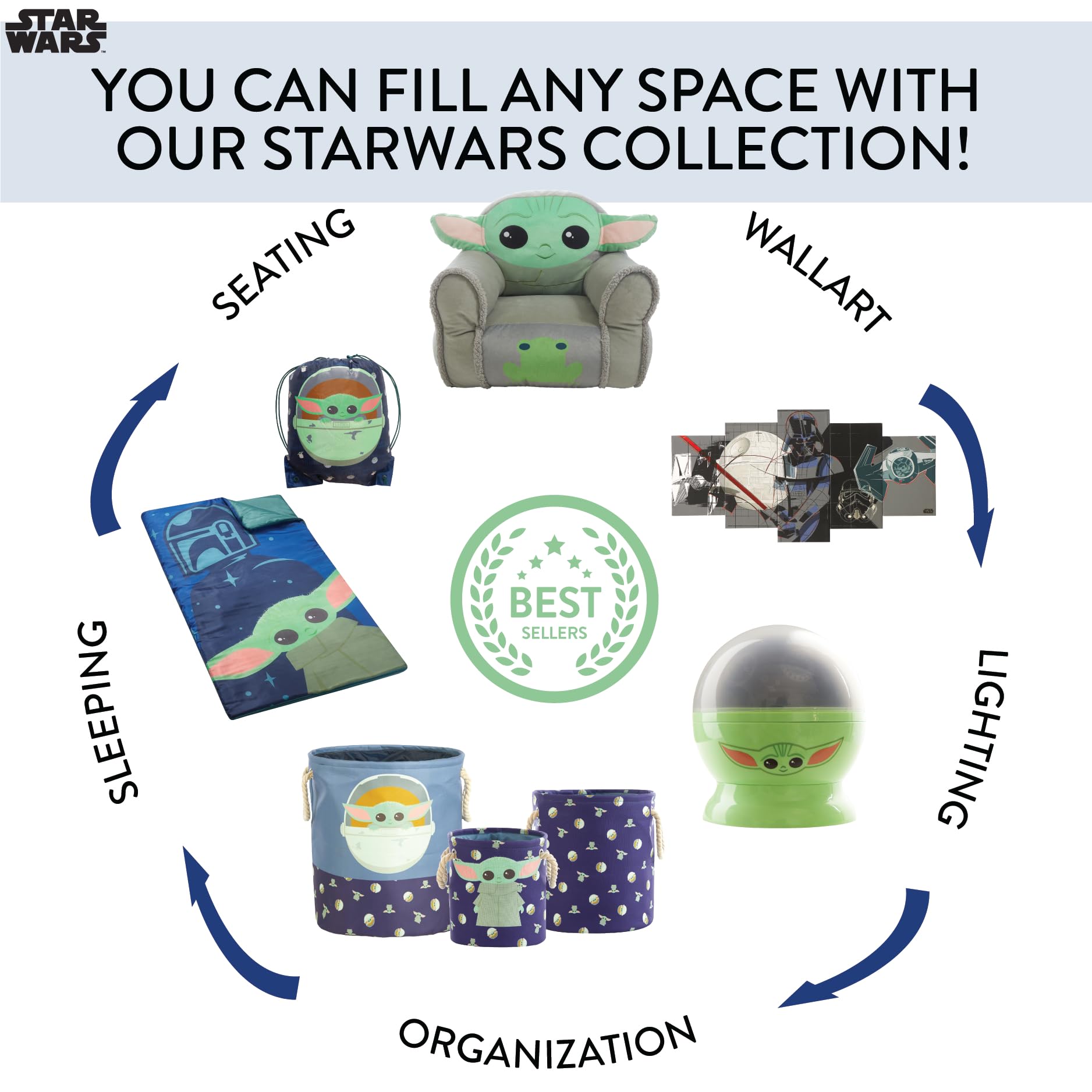 Idea Nuova Star Wars Mandalorian pop up hamper nylon fabric keeps clothes tidy.