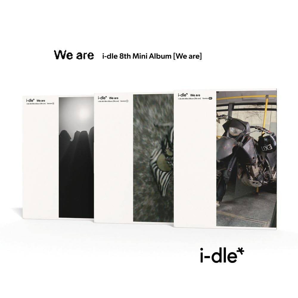 i-dle 8th WE Ver P.O.B poster and random photocard for display and collection