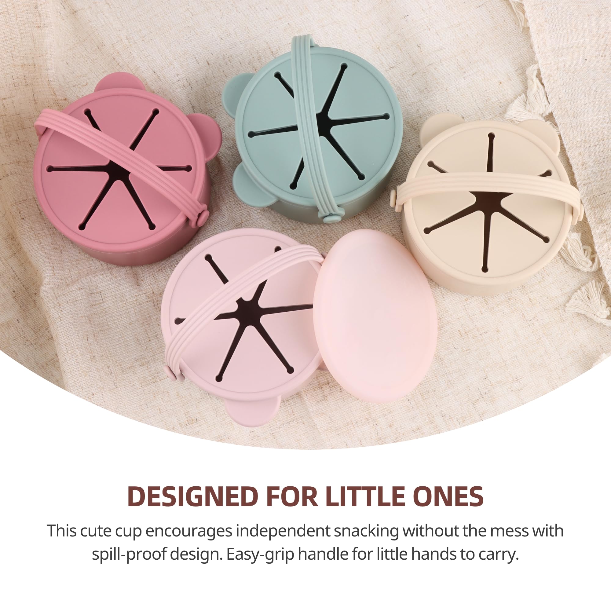 idooss blush-mauve snack containers add gentle color to snack time.