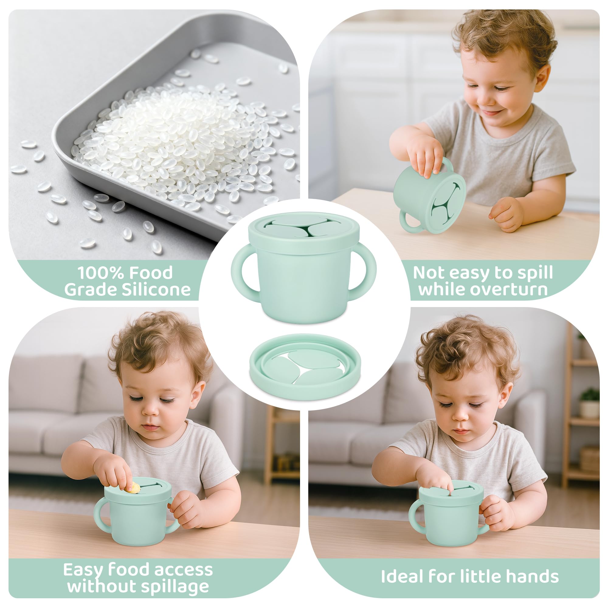 Idooss snack container labeled dishwasher-safe for quick cleaning