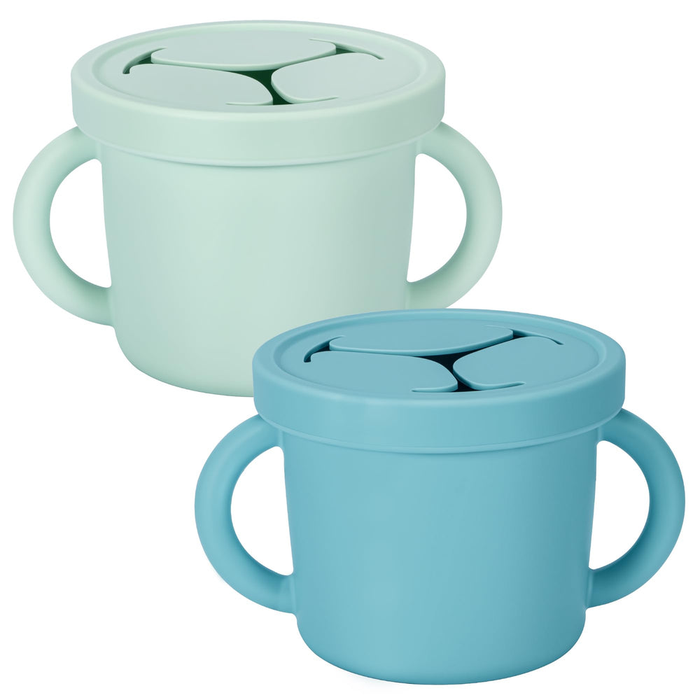 Idooss snack container with petal opening for mess-free snacks
