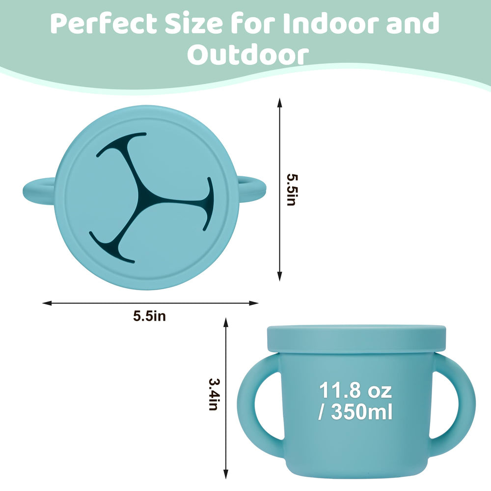 Idooss silicone snack cup highlighting soft, safe texture
