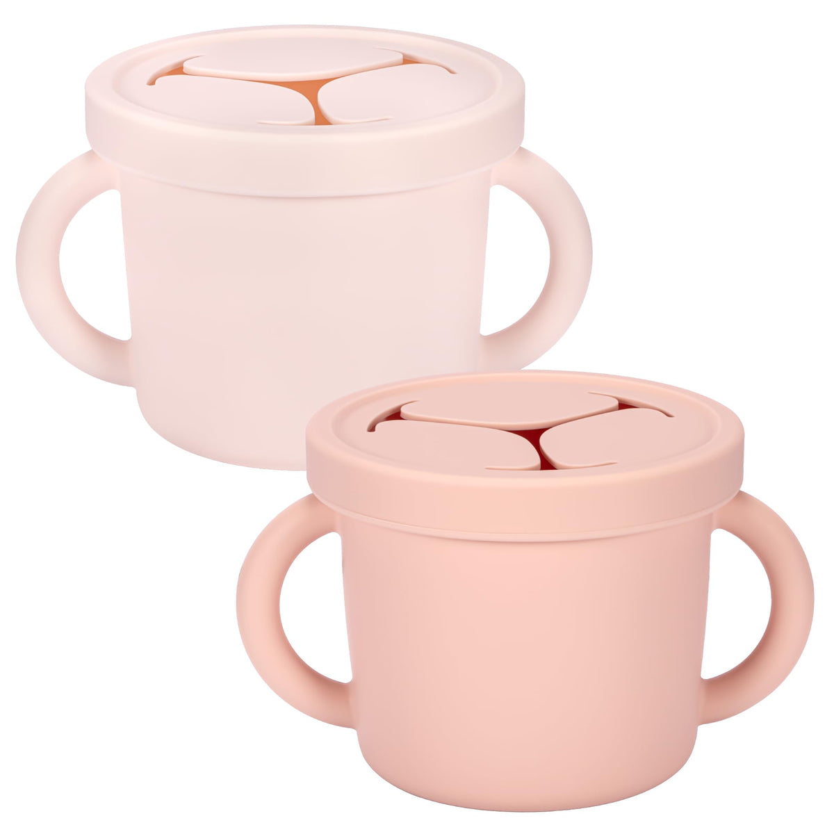 idooss snack containers with handles and lid color3 promote easy, mess-free toddler snacking.