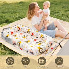 Idudbid baby lounger nest lightweight-travel design for on-the-go families.