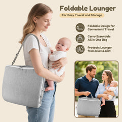 Idudbid baby lounger nest removable-cover makes messy days easy to clean.