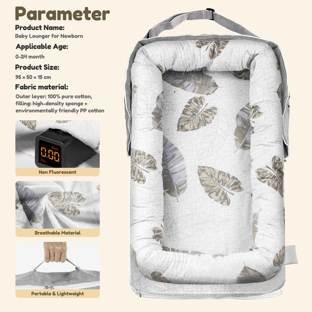 Idudbid Baby Lounger Nest certified safety gives parents peace of mind during supervised use
