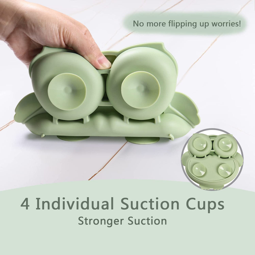 IDVVSSX divided three-compartment plate supports balanced toddler meals.