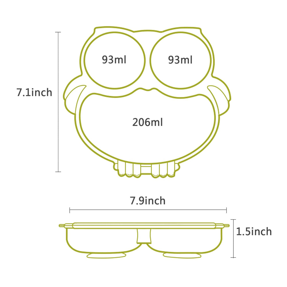 IDVVSSX plate is dishwasher-safe and heat resistant for easy cleaning.