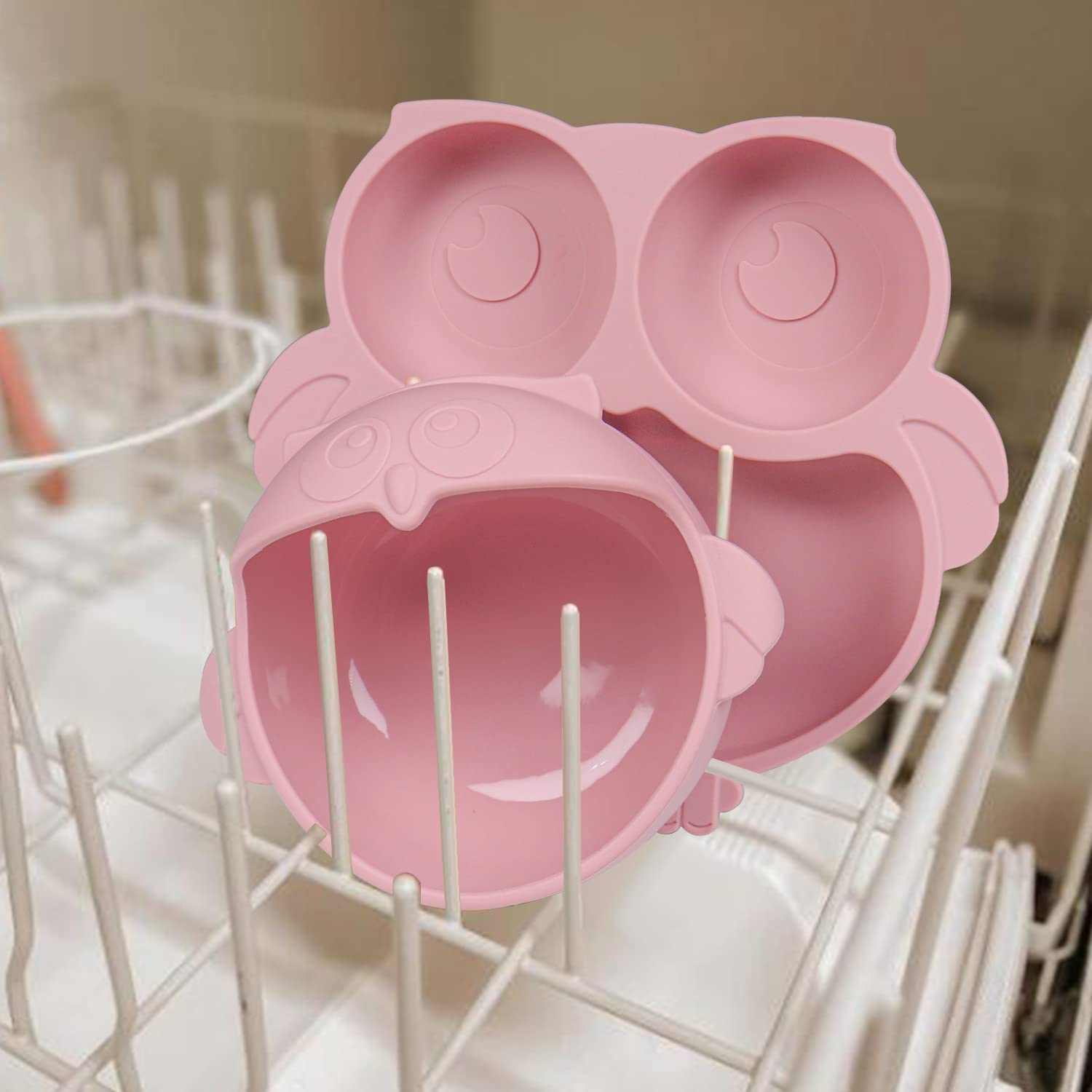 IDVVSSX pink owl dinnerware set adds adorable style to meals