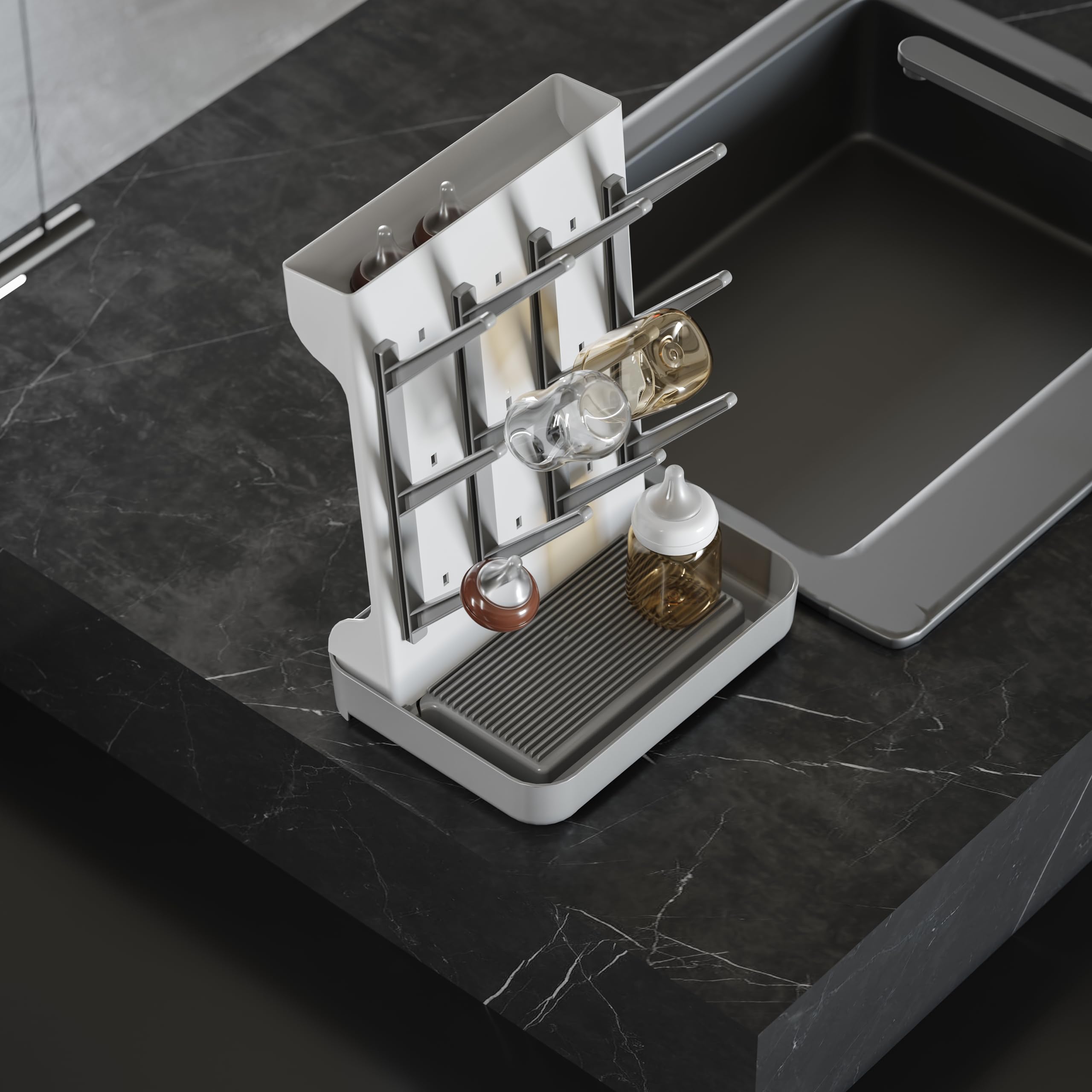 IEEK rack top compartment dries pacifiers and small parts efficiently