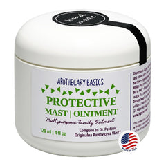 IEG Store Protective Ointment jar close-up shows a creamy, fragrance-free formula for sensitive skin.