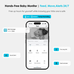 ieGeek baby monitor night vision delivering clear video in darkness.
