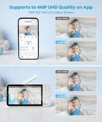 ieGeek baby monitor remote pan-tilt-zoom for flexible framing