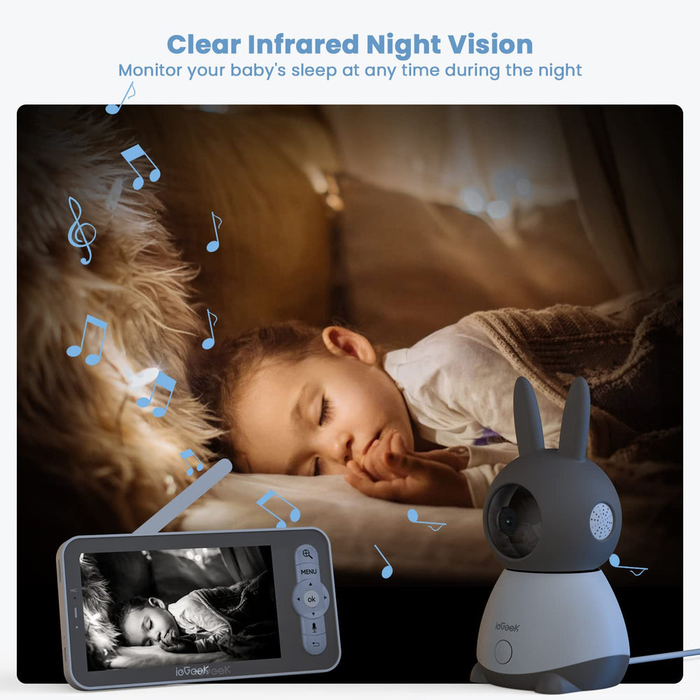 ieGeek PIR detection alerts for motion and crying, enabling timely responses.