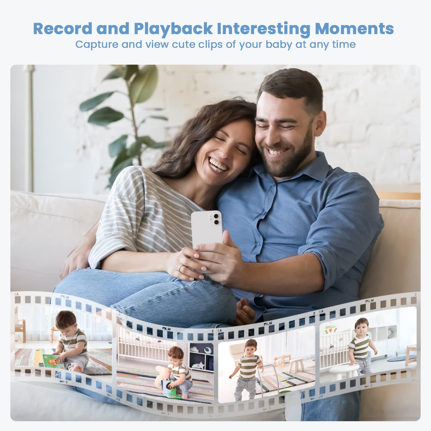 ieGeek two-way talk and lullabies feature for soothing interactions.