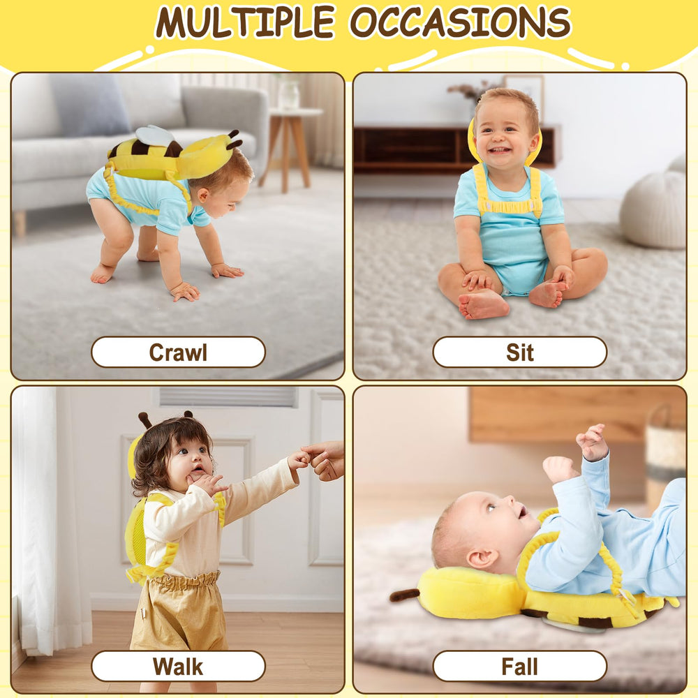 IELECMG machine-washable yellow bee design easy to clean after messy playtime.