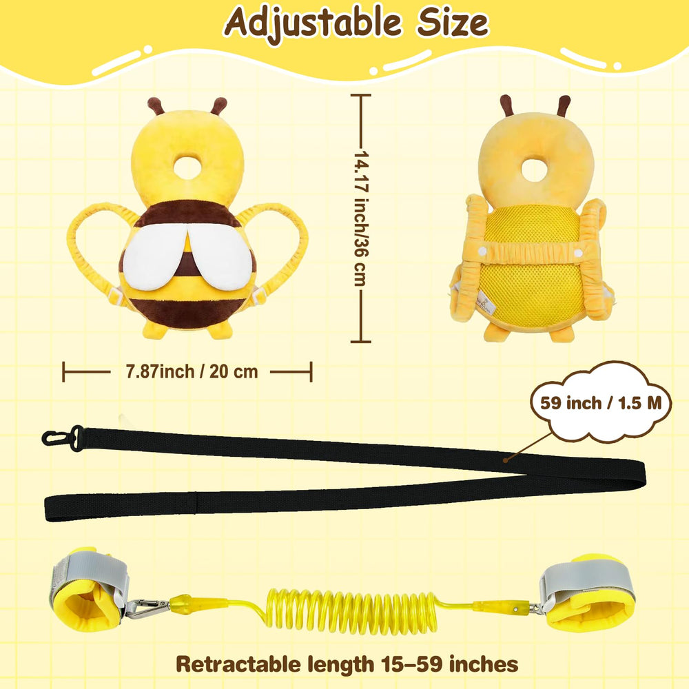 IELECMG soft crystal velvet material yellow bee adds cozy texture against the skin.