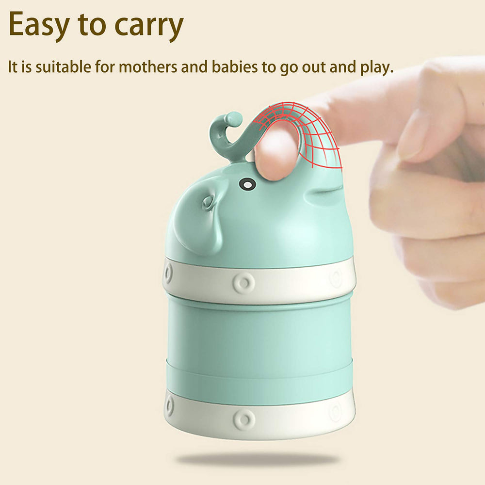 IENYPA travel dispenser stacked three layers for easy feeding on the go