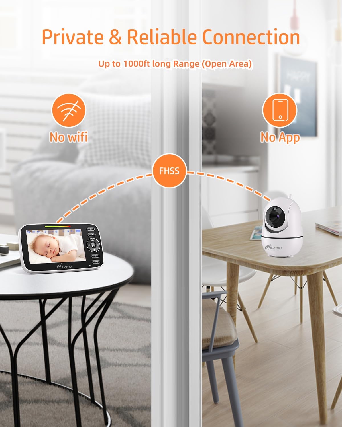 iFamily lullabies and feeding clock support comforting routines.