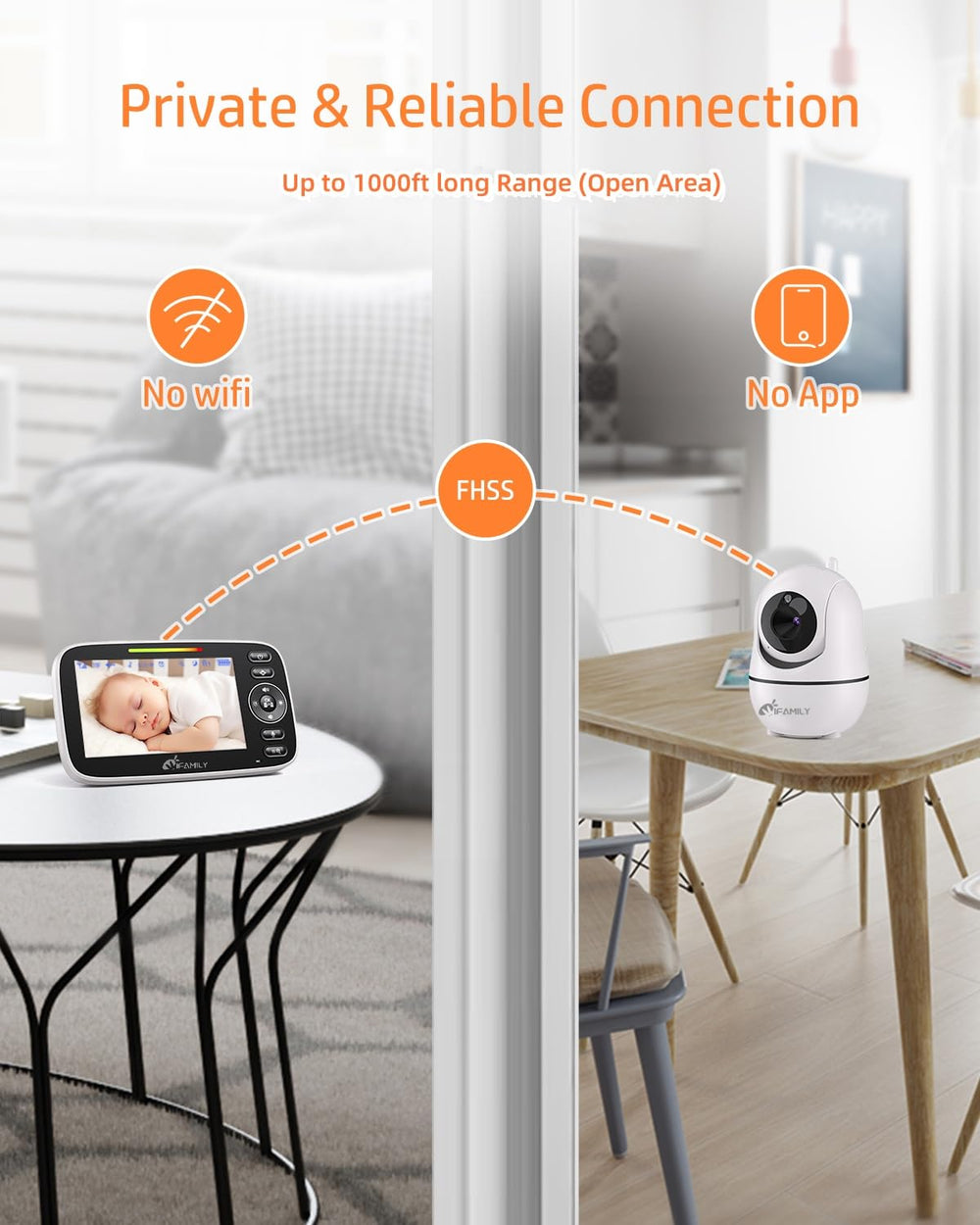 iFamily lullabies and feeding clock support comforting routines.