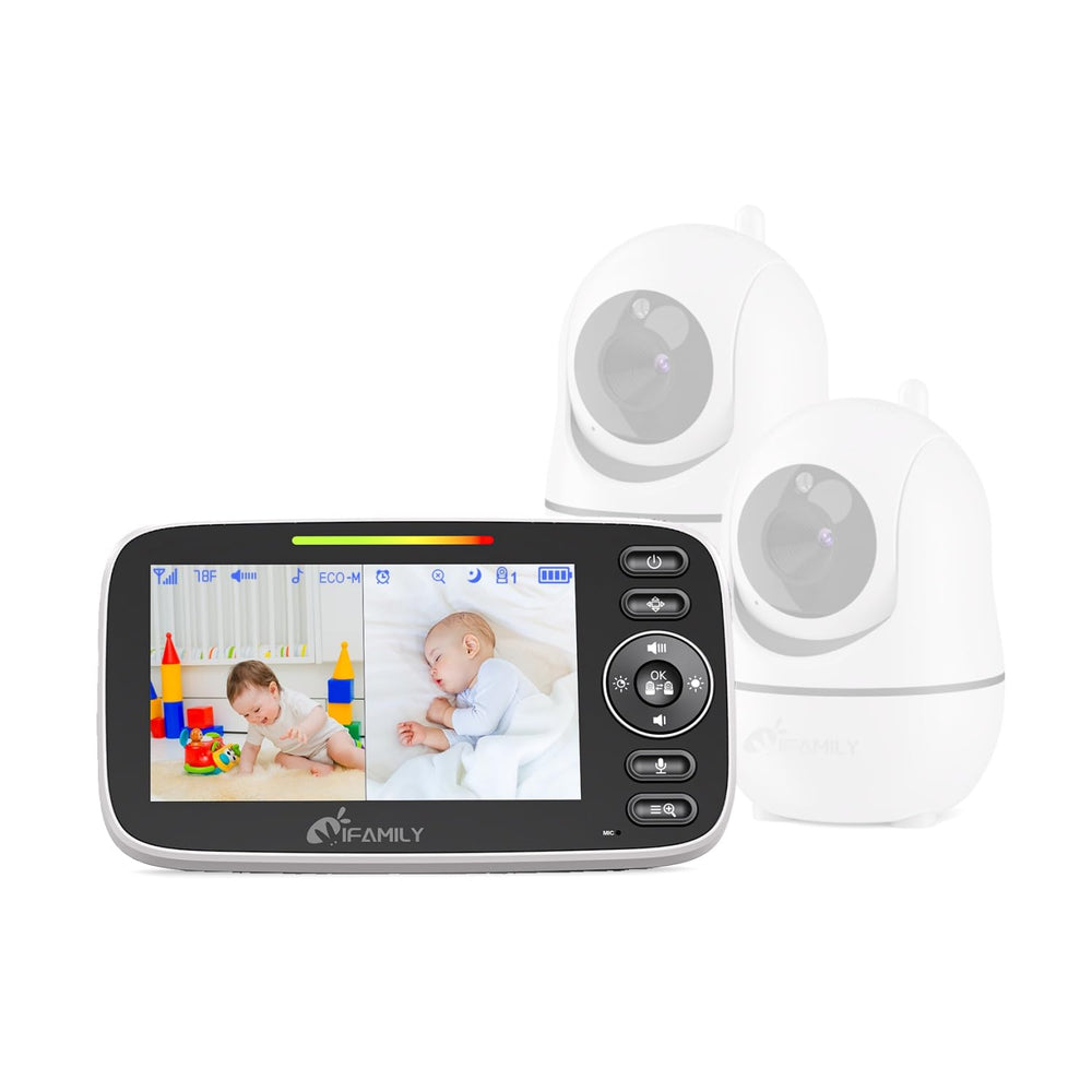 iFamily replacement monitor display SM43Ev2 side angle highlights precise alignment for easy installation