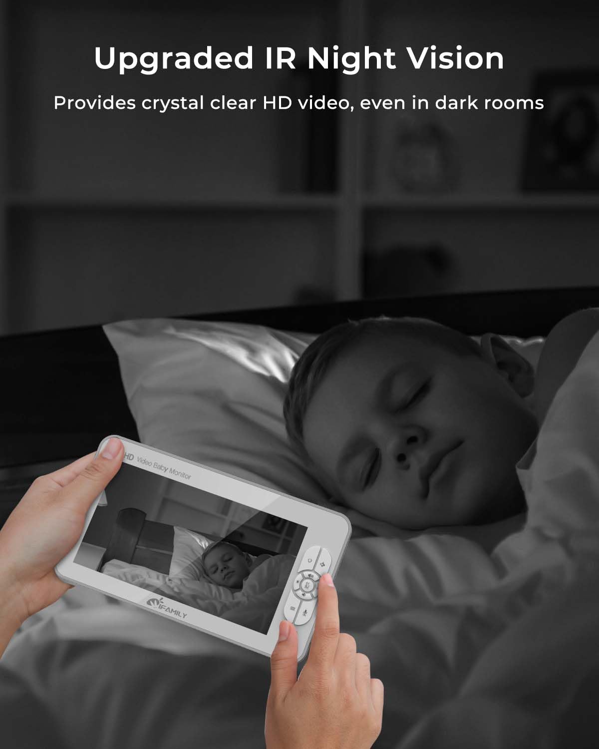 iFamily SM70A built-in lullabies and white noise support bedtime routines