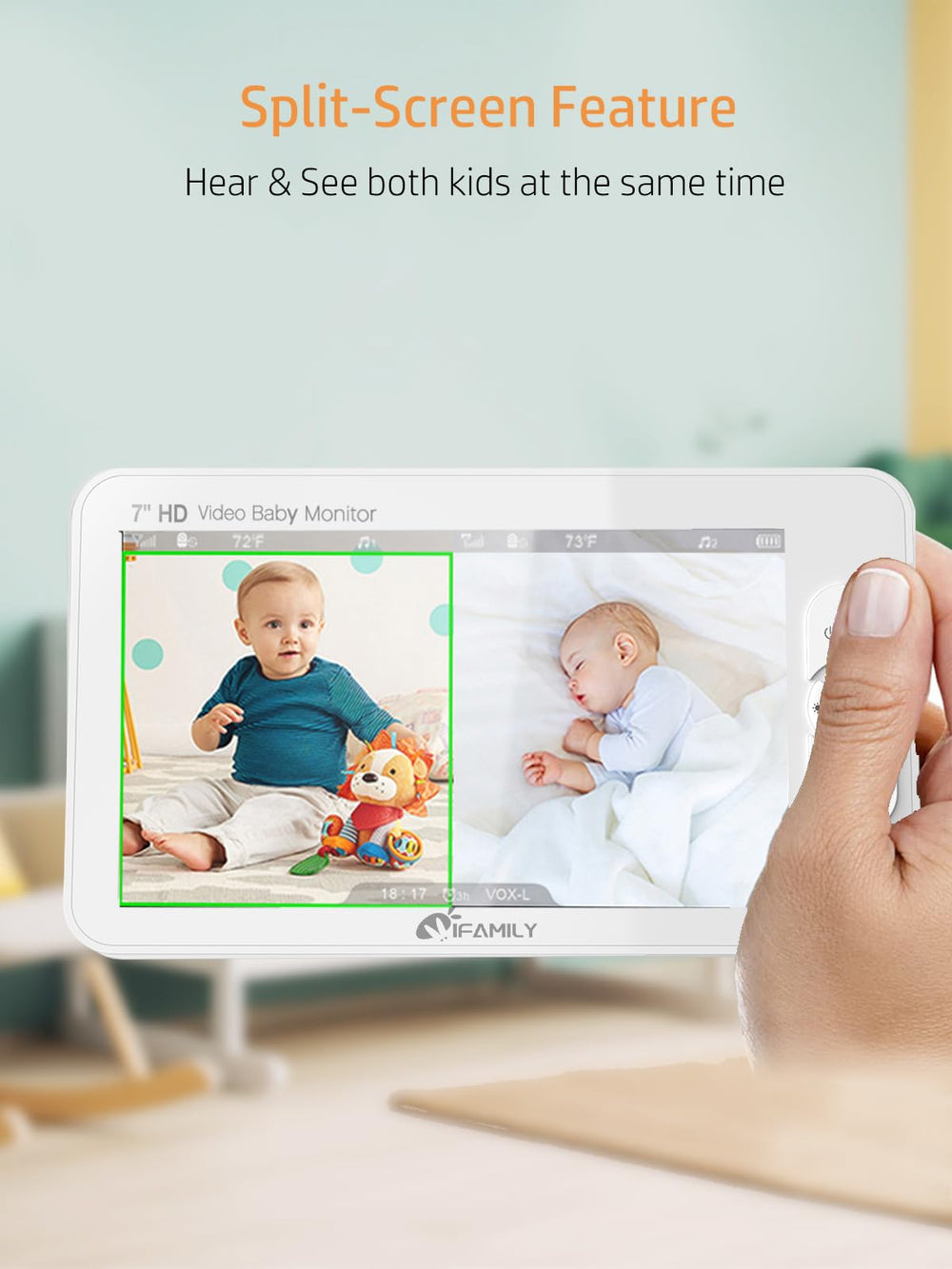 iFamily SM70A dual cameras provide 1080p real-time monitoring
